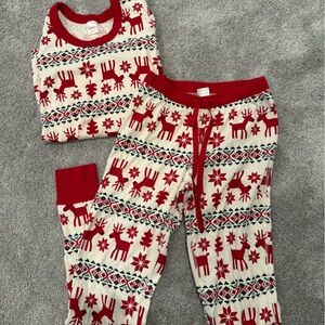 Festive Red and White Pajama Set